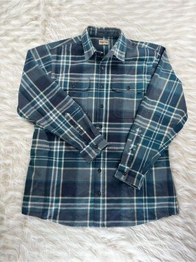Red Head Western Shirt Men's XL Green Plaid